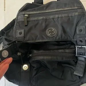 Tory Burch | Bags | Tory Burch Black Backpack Nylon Triple 
